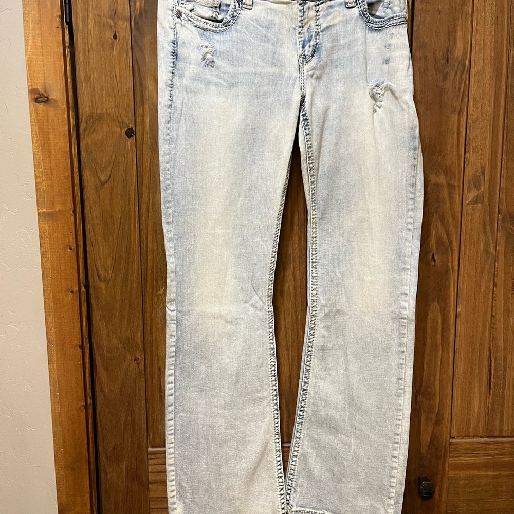 Silver Tuesday Jeans Women's Faded Blue Bootcut Jeans